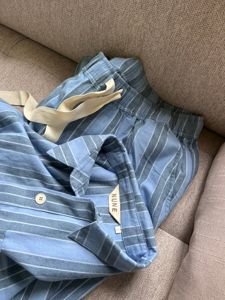 Long Sleep Pant Flannel - Daybreak Stripe