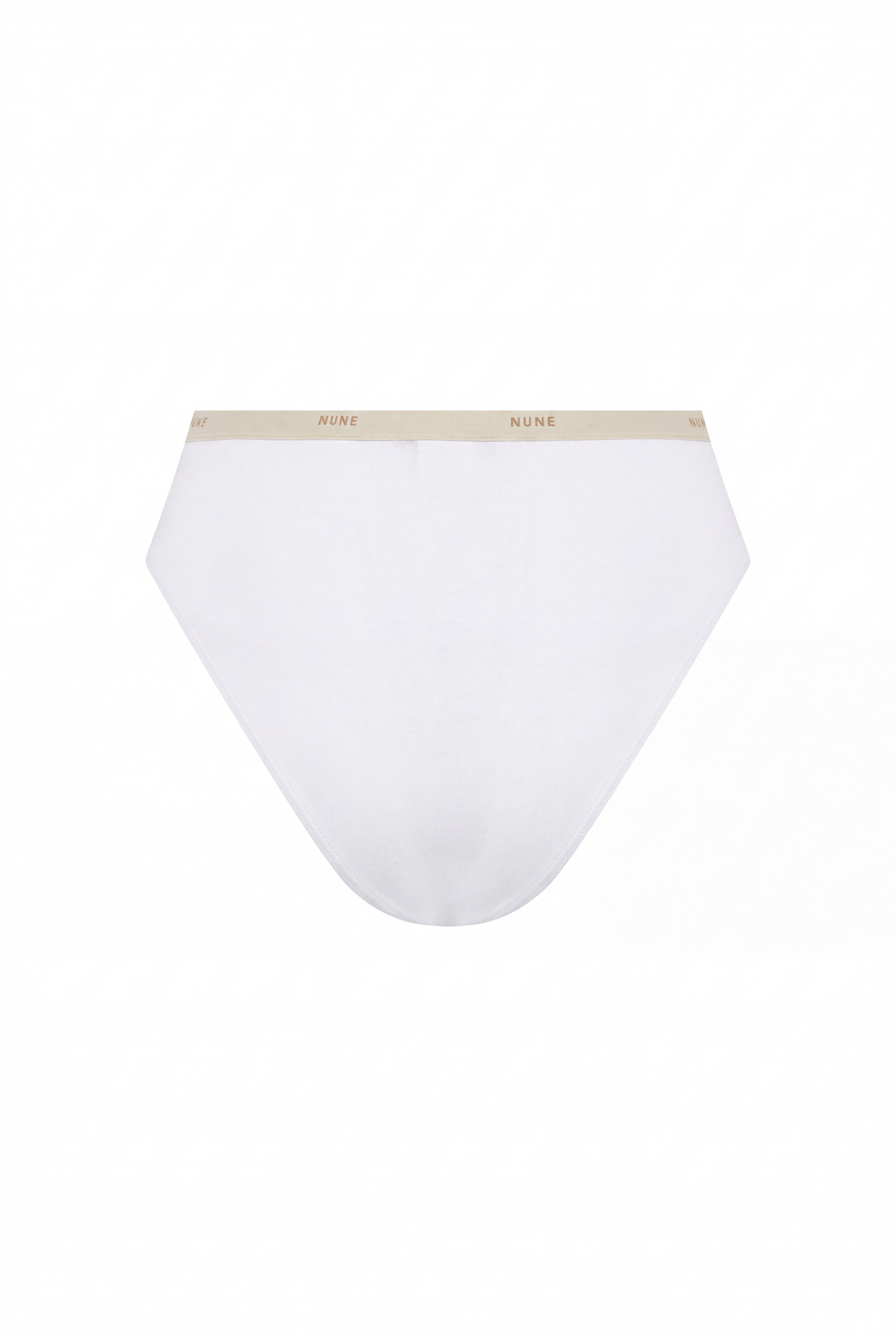 High Cut High Waisted Brief - White