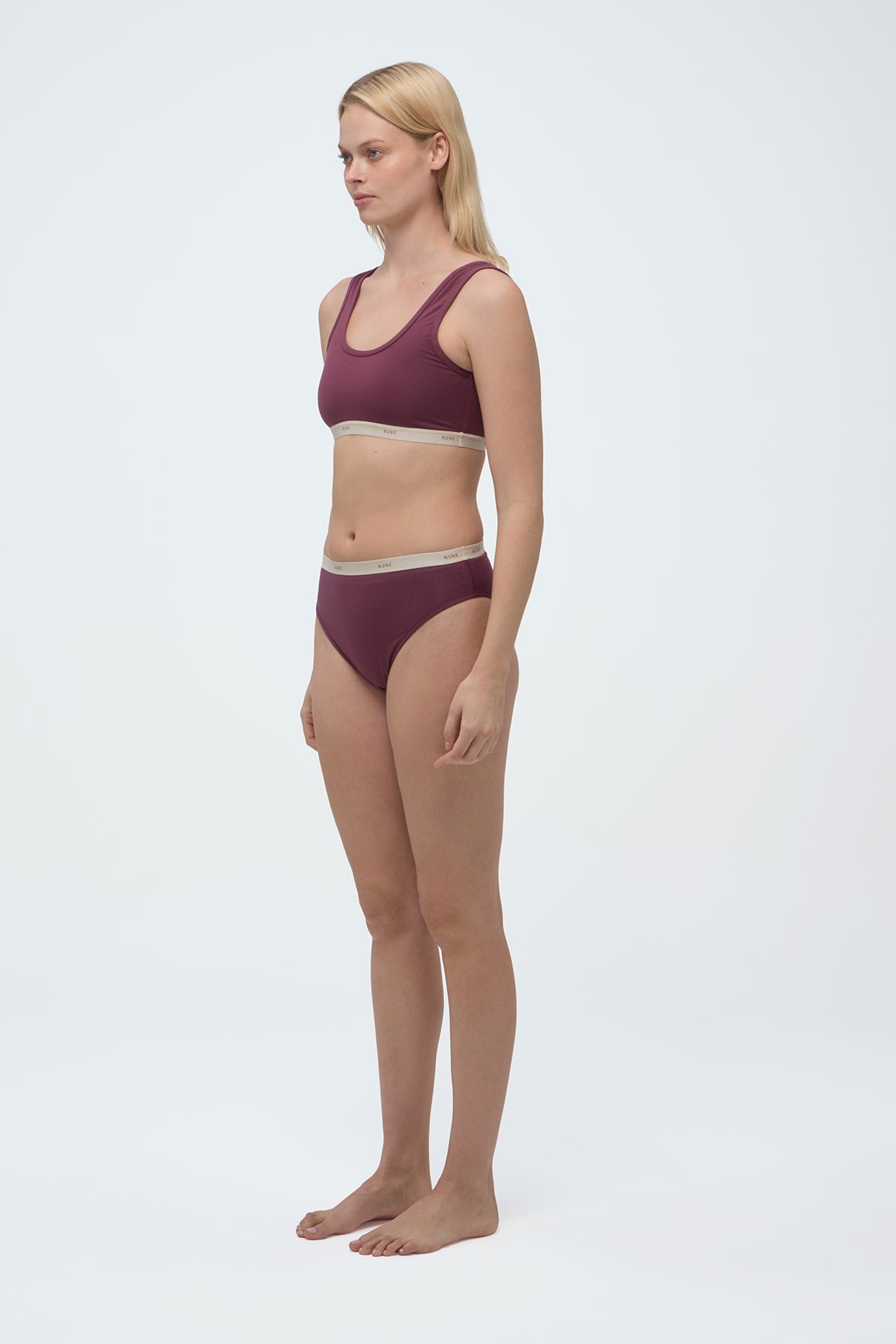 High Cut High Waisted Brief - White