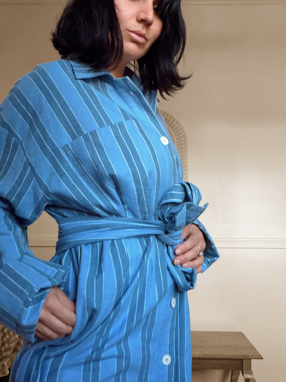 Long House Shirt - Daybreak Stripe