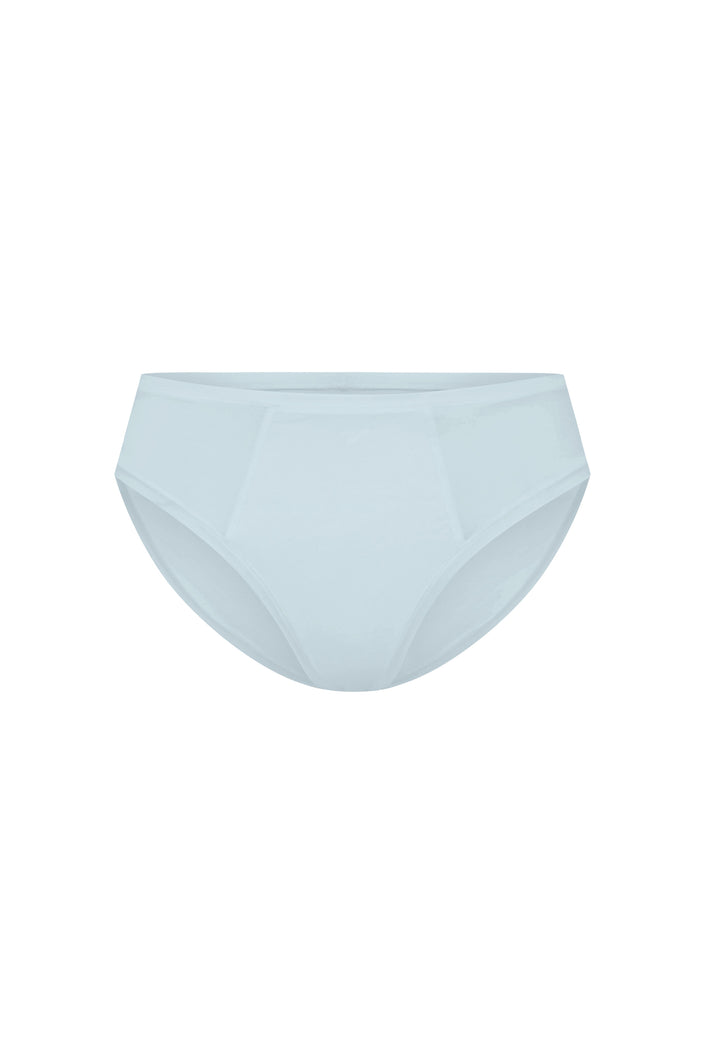 Women's Daybreak Mid Brief featuring soft folded edges and a double-lined front made from a silky-soft micromodal blend front view