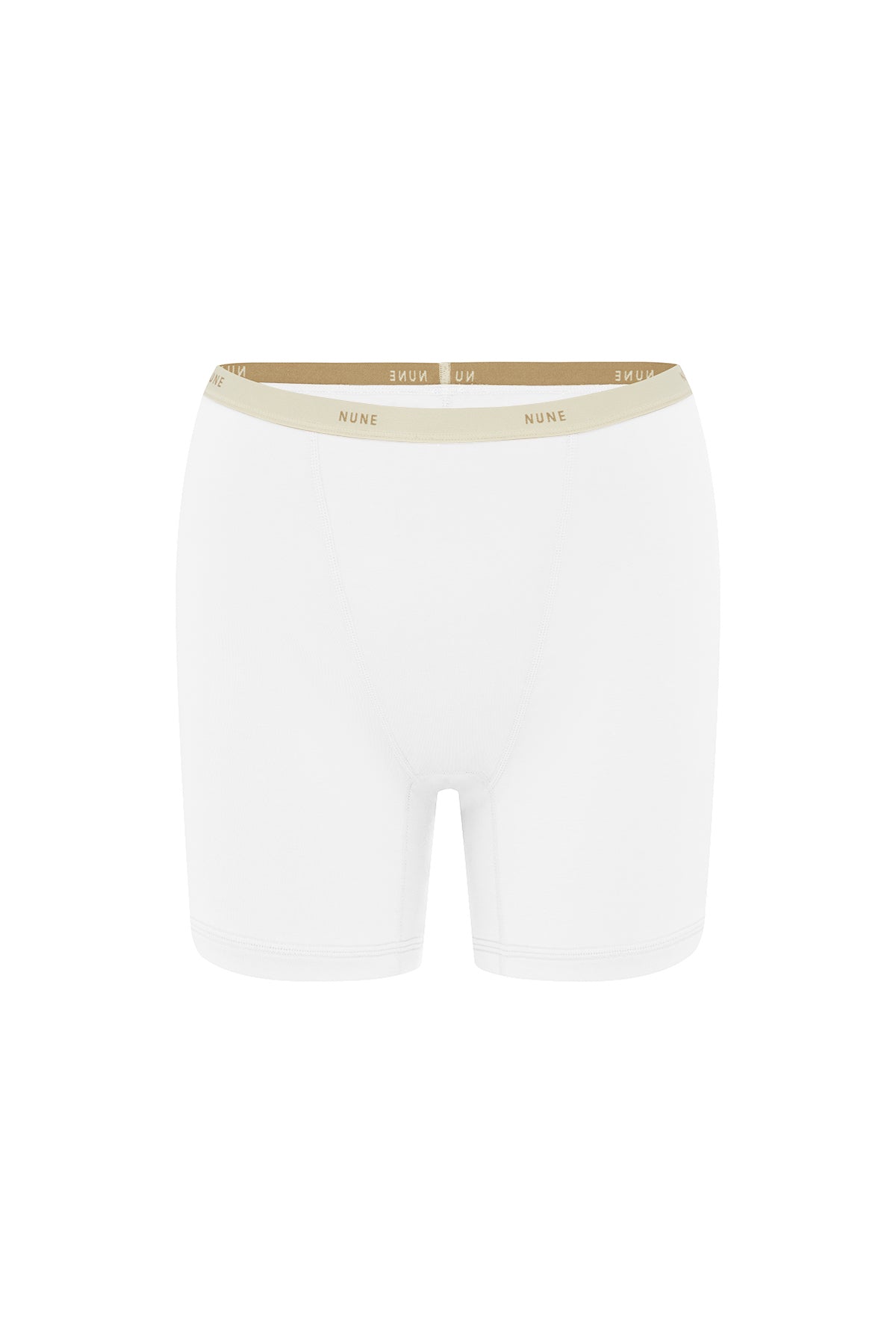 Women’s Boxer Brief in White silky-soft micromodal blend, like his Boxer Briefs, only cooler, front view