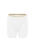 Women’s Boxer Brief in White silky-soft micromodal blend, like his Boxer Briefs, only cooler, front view