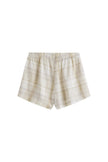 Oat check boxer shorts back view