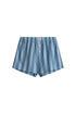 Boxer Short in Daybreak Stripe front view showing 2 front fly buttons