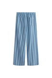 Long Sleep Pant Flannel in Daybreak Stripe, back view showing back pocket