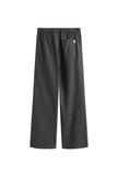 The flannel sleep pant in Evening Pinstripe. Back view showing single back pocket.
