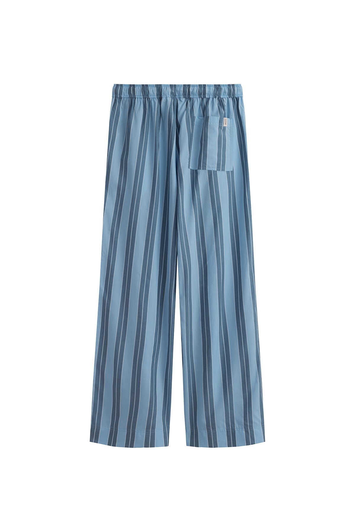 Long Sleep Pant Macel in Daybreak Stripe back view showing back pocket