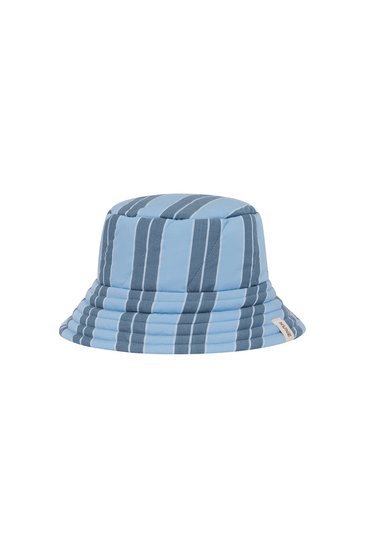 Doona Hat in Daybreak Stripe with fully padded doona or duvet finish