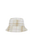 Doona Hat in Oat Check with fully padded doona or duvet finish