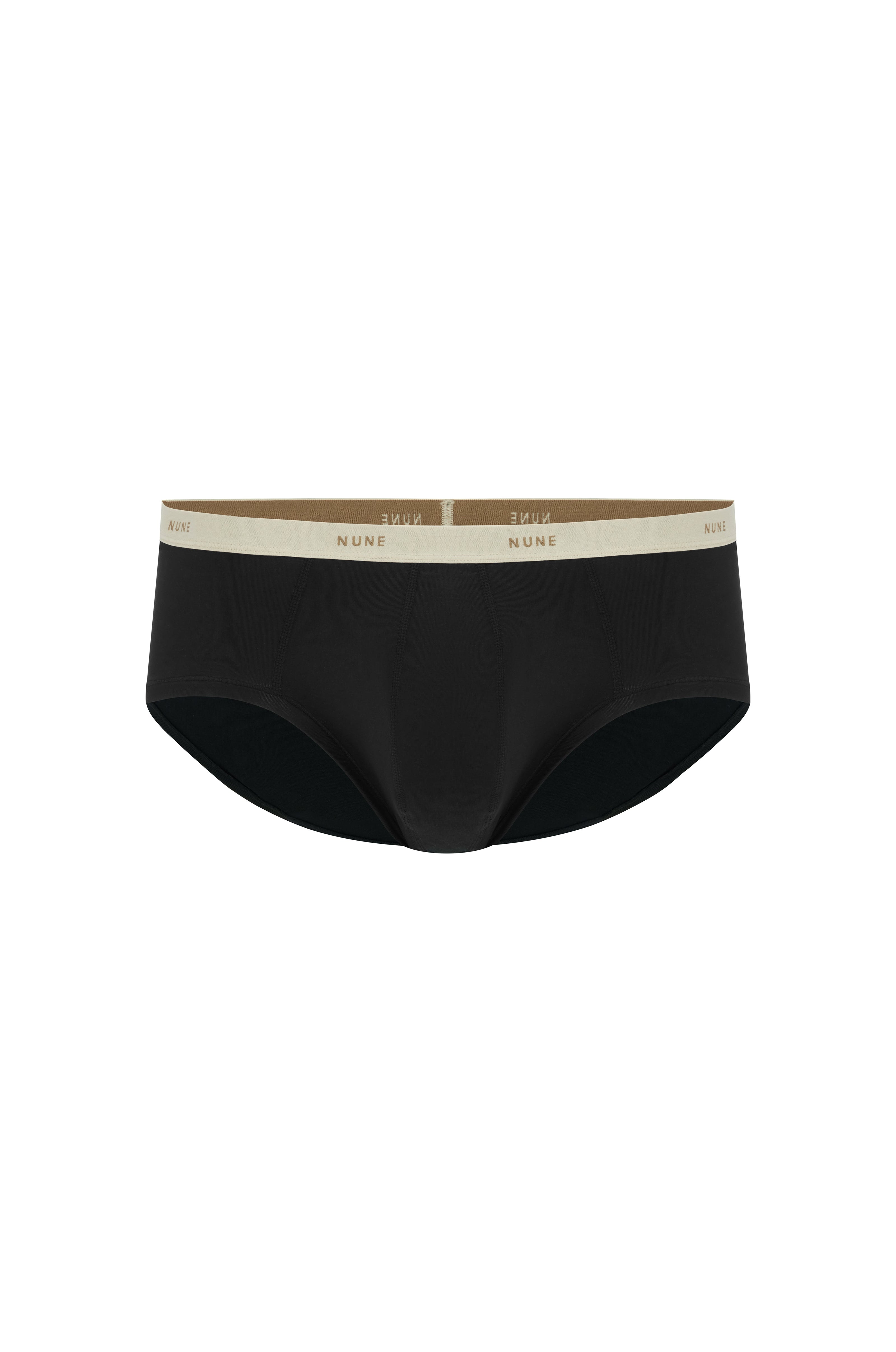 Men's Black Original Brief made from soft micromodal blend front view