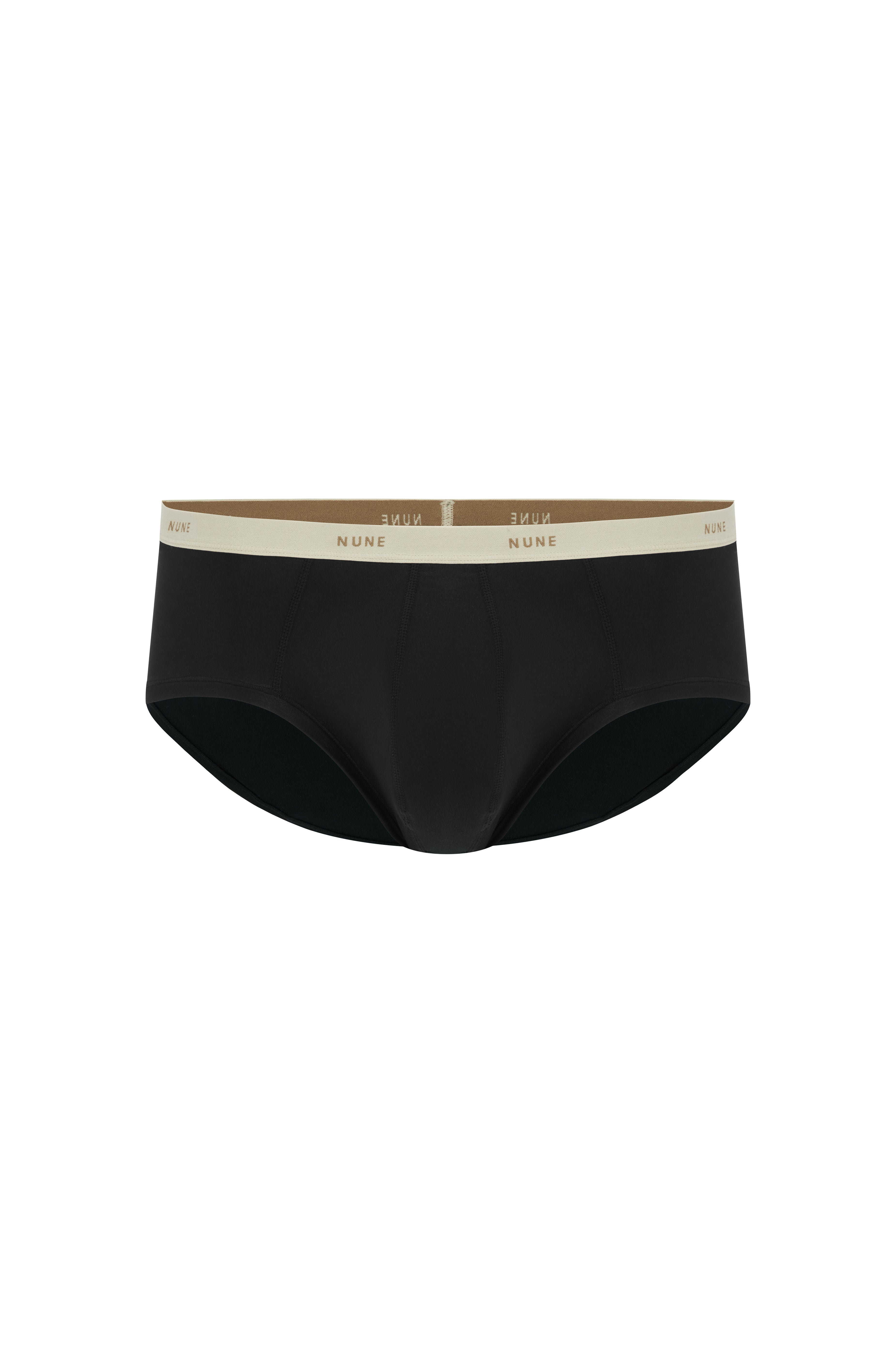 Men's Black Original Brief made from soft micromodal blend front view