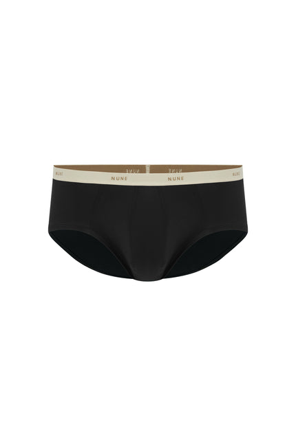 Men's Black Original Brief made from soft micromodal blend front view