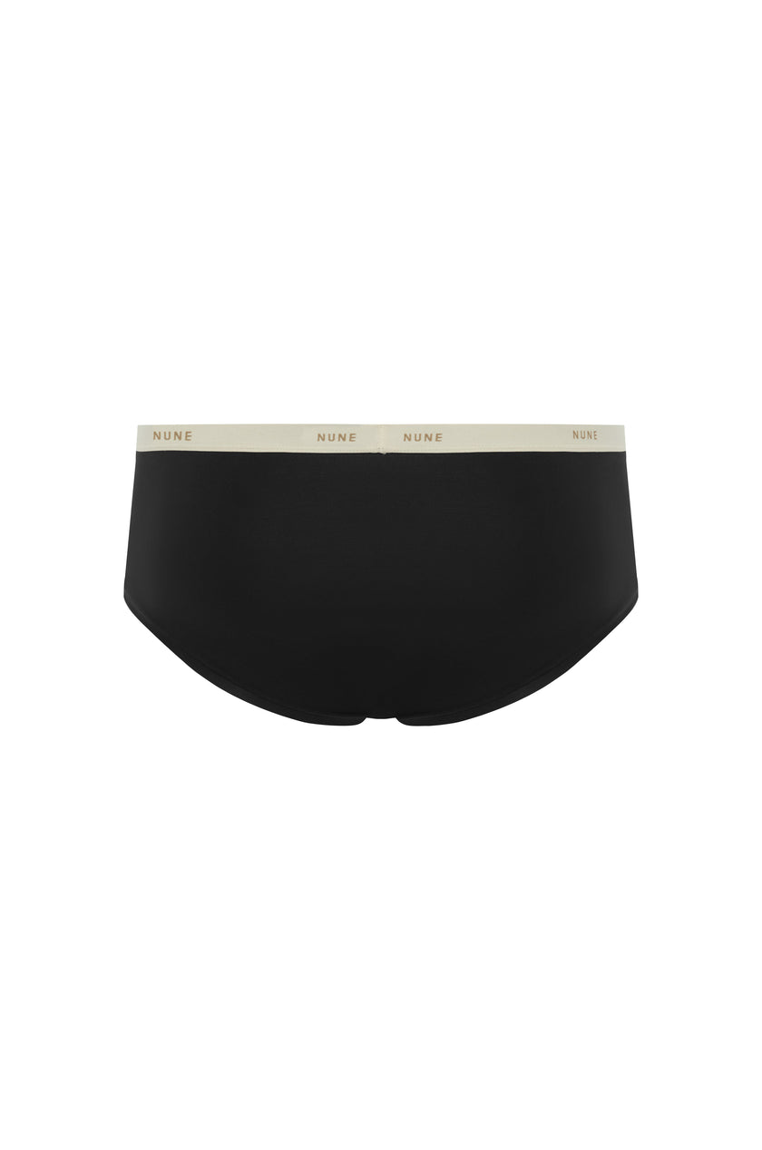 Men's Black Original Brief made from soft micromodal blend back view