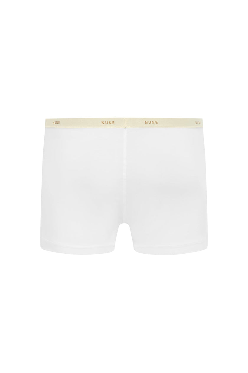 Men's White Original Boxer Brief made from soft micromodal blend back view