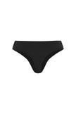 G string in black features smooth finishes and a high-cut silhouette, back view