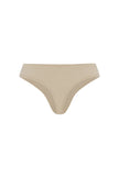 G string in latte features smooth finishes and a high-cut silhouette, back view