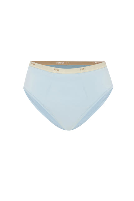 Women's Daybreak High Waist Brief featuring soft folded edges and a double-lined front made from a silky-soft micromodal blend front view