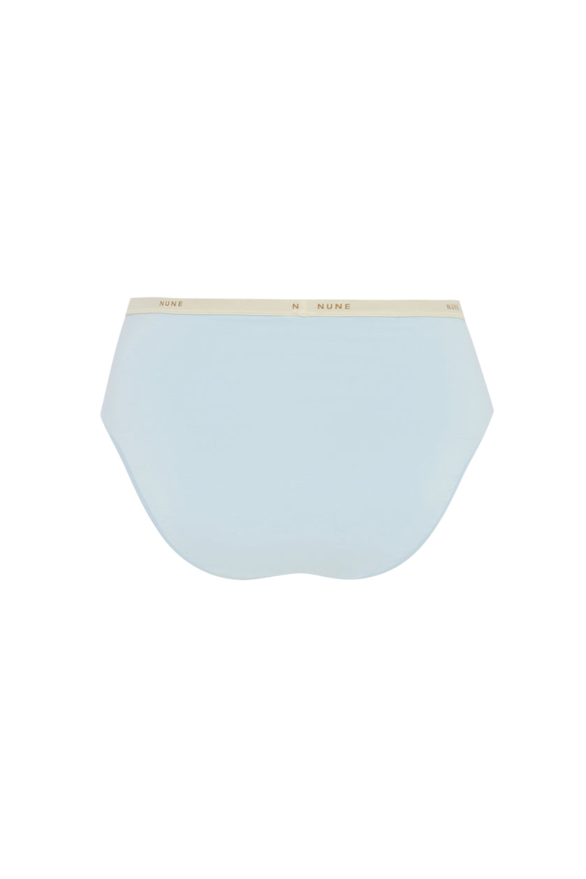 Women's Daybreak High Waist Brief featuring soft folded edges and a double-lined front made from a silky-soft micromodal blend back view