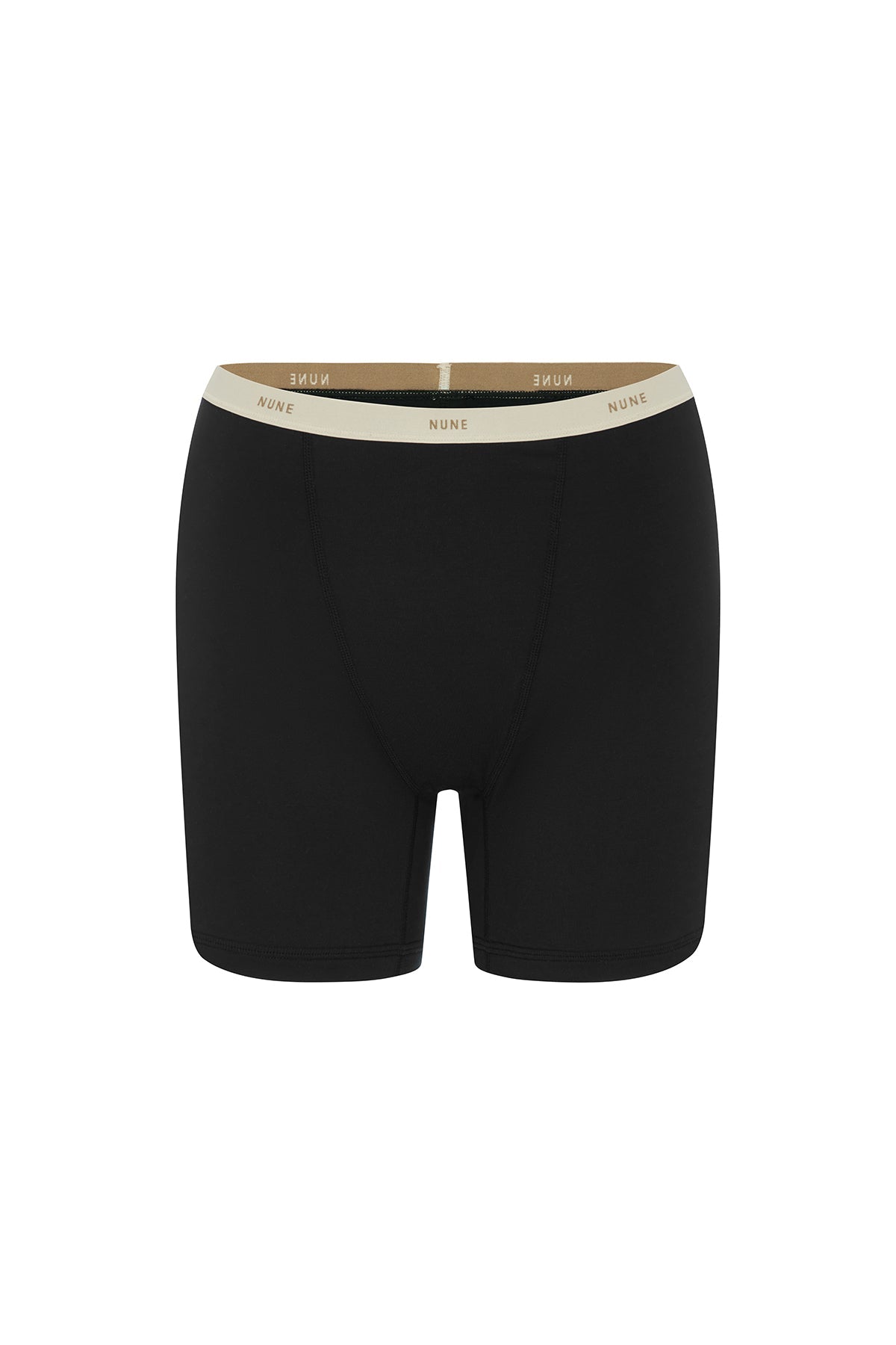 Women’s Boxer Brief in Black silky-soft micromodal blend, like his Boxer Briefs, only cooler, front view