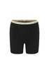 Women’s Boxer Brief in Black silky-soft micromodal blend, like his Boxer Briefs, only cooler, front view