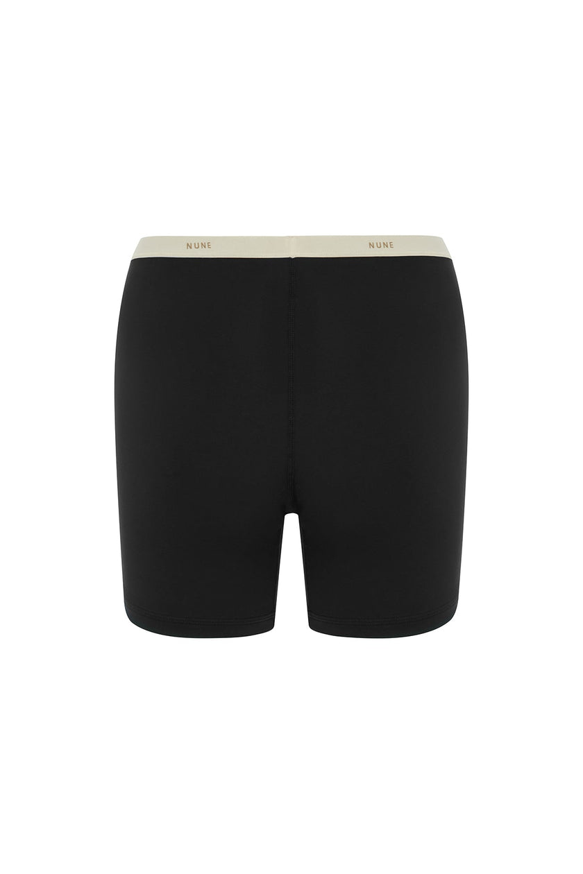 Women’s Boxer Brief in Black silky-soft micromodal blend, like his Boxer Briefs, only cooler, back view