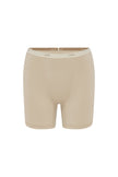 Women’s Boxer Brief in Latte silky-soft micromodal blend, like his Boxer Briefs, only cooler, front view