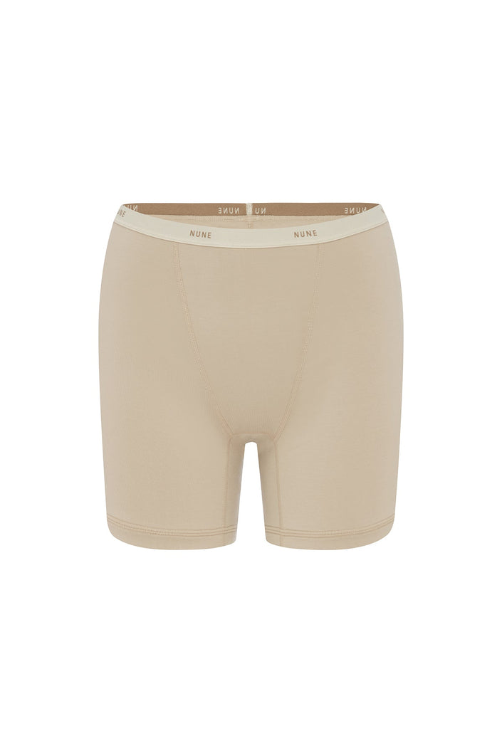 Women’s Boxer Brief in Latte silky-soft micromodal blend, like his Boxer Briefs, only cooler, front view