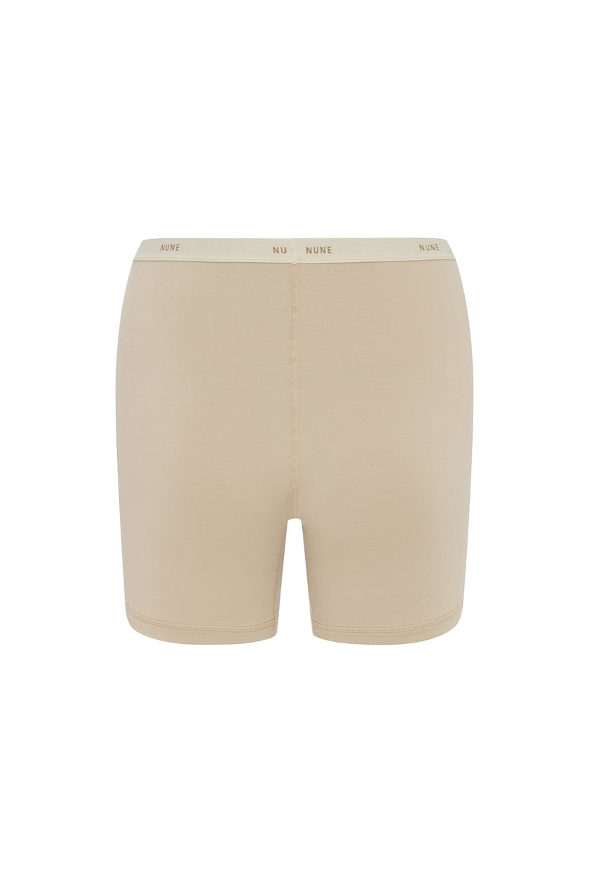 Women’s Boxer Brief in Latte silky-soft micromodal blend, like his Boxer Briefs, only cooler, back view