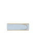 Daybreak padded, adjustable headband with Latte bind edging and velcro adjustable closure