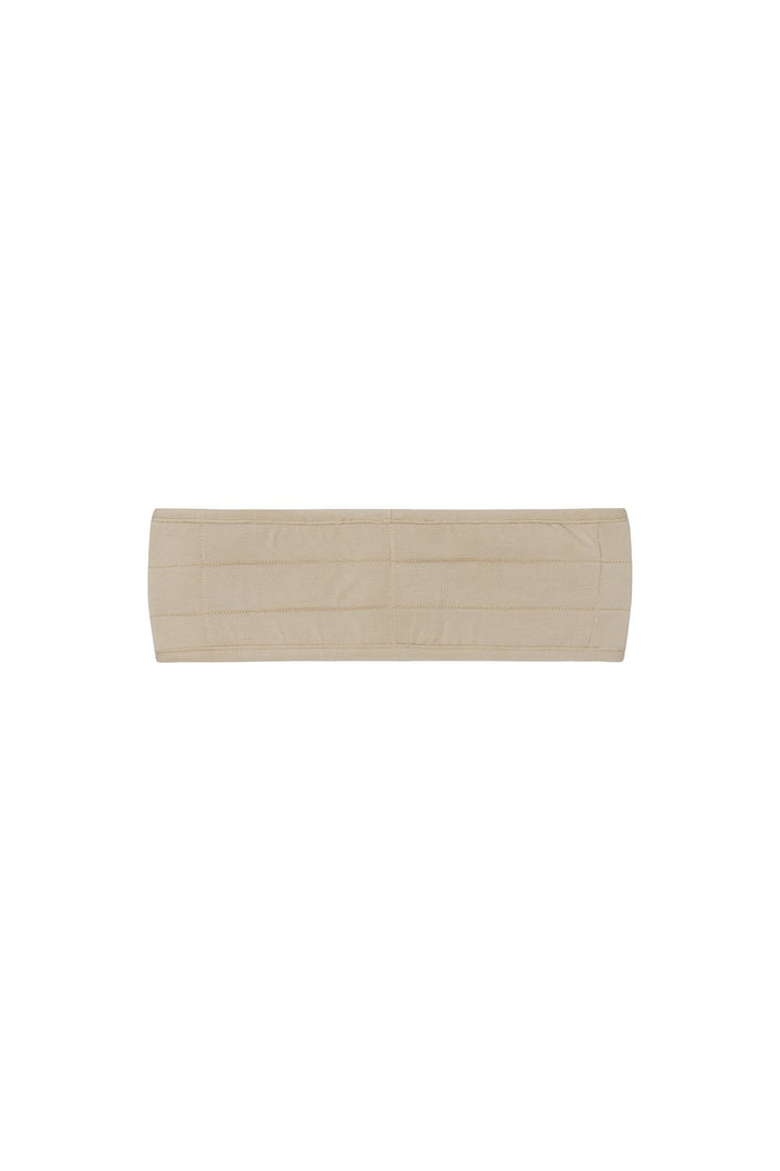 Latte padded, adjustable headband back view