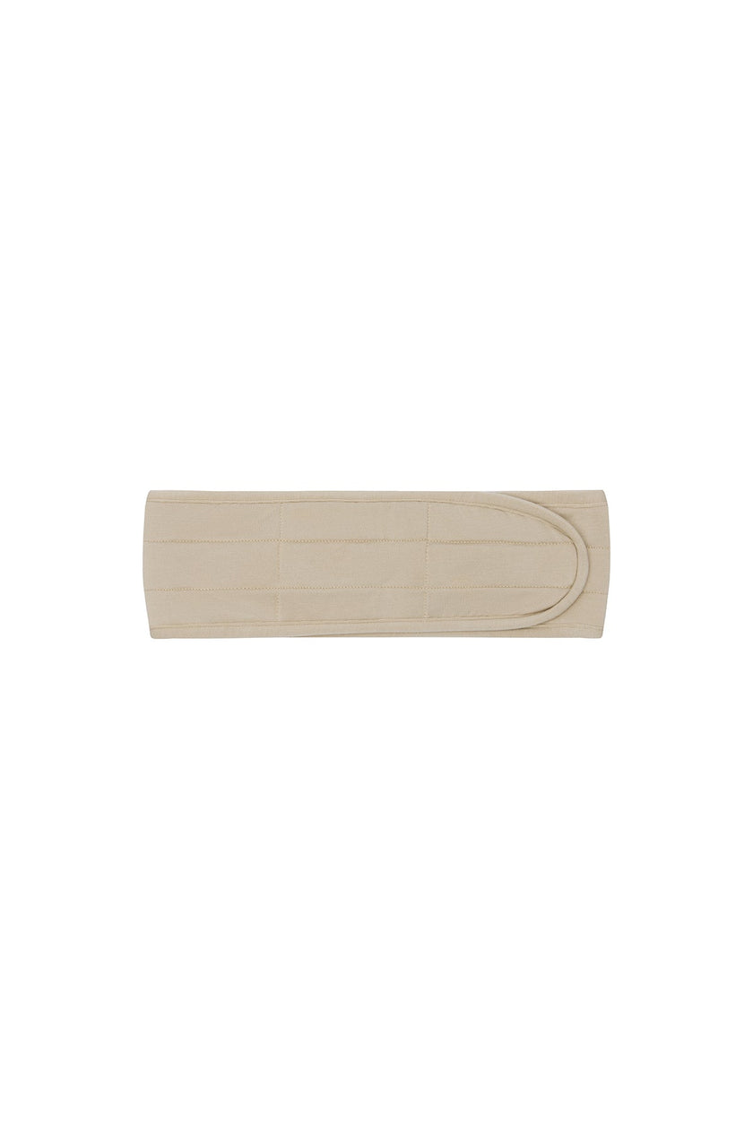 Latte padded, adjustable headband with velcro adjustable closure